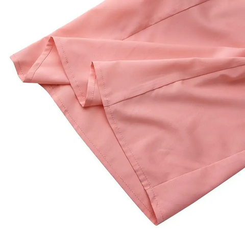 Calça Larga de Cintura Alta Feminina Elegante