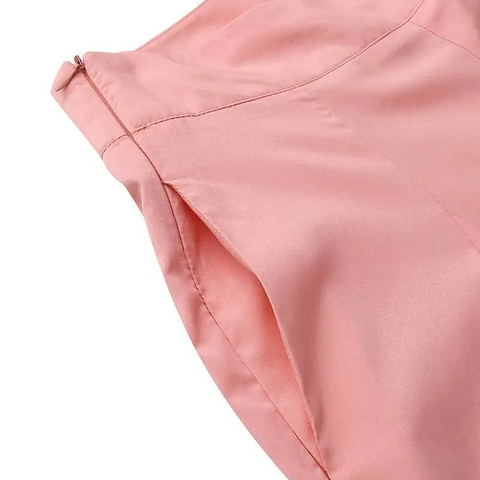 Calça Larga de Cintura Alta Feminina Elegante