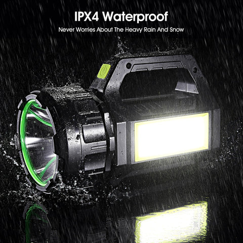 Lanterna LED 150.000 Lúmens Solar + USB | 30W 20000mAh Power Bank IPX4