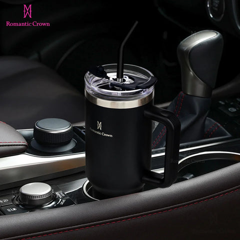 Copo Térmico Inox 1200ml com Tampa e Canudo | Produto Nacional