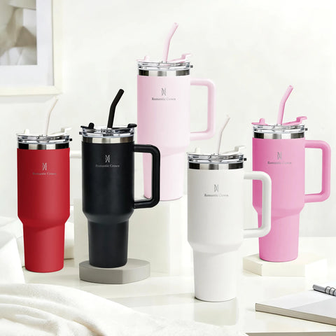 Copo Térmico Inox 1200ml com Tampa e Canudo | Produto Nacional