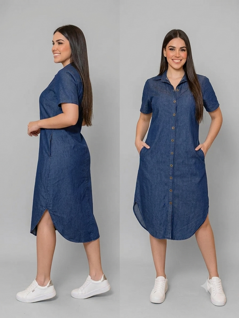 Vestido Jeans Chamise Camisão Soltinho Rario10 – Jeans Liverpool Premium | P ao GG