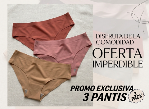 Kit Calcinhas Sem Costura Poliamida Rario10 – Leve, Confortável e Sem Marca | P/M e G/GG