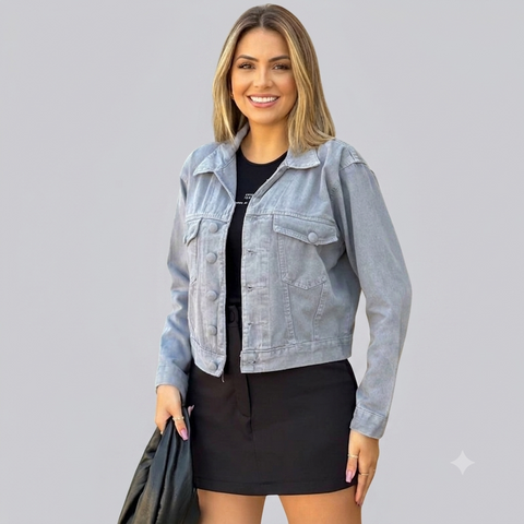 Jaqueta Jeans Feminina