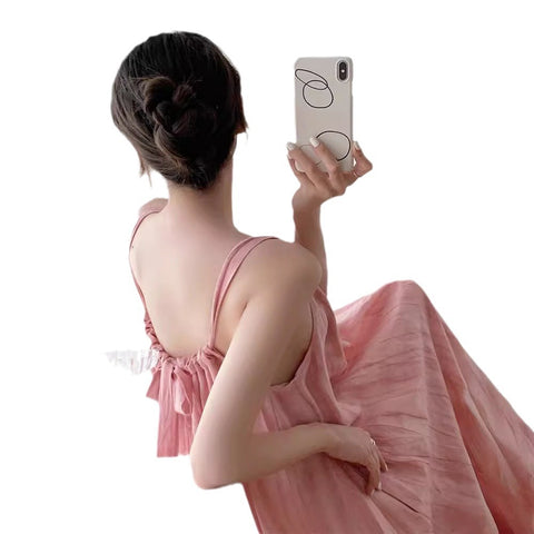 Vestido Longo Feminino Rosa