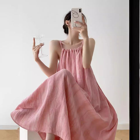 Vestido Longo Feminino Rosa