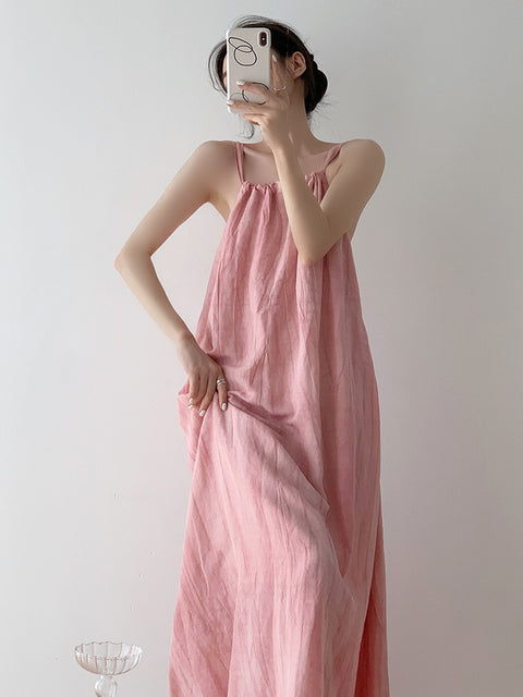 Vestido Longo Feminino Rosa