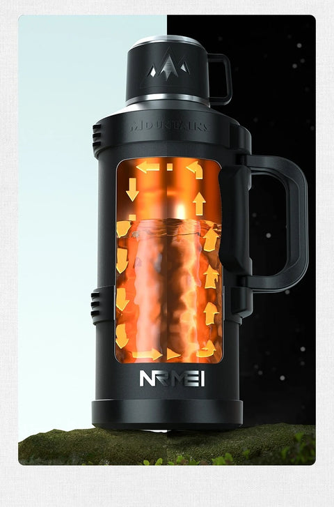 Garrafa Térmica Grande de Aço Inoxidável 2L, 4L, 5L, 6L