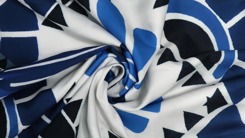 Vestido Longo Estampado Azul Rario10