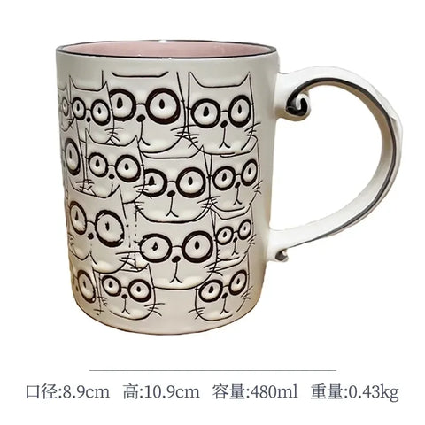 Caneca de Cerâmica Criativa Pets