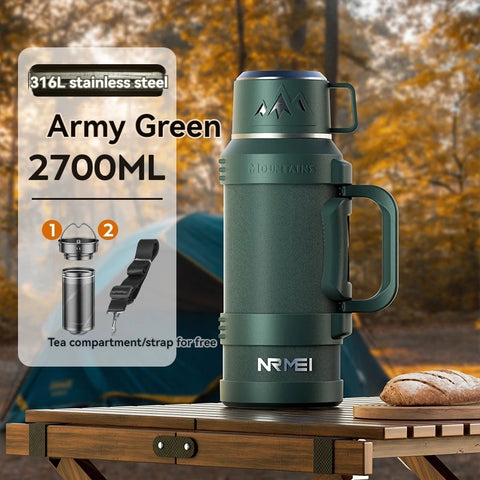 Garrafa Térmica Grande de Aço Inoxidável 2L, 4L, 5L, 6L