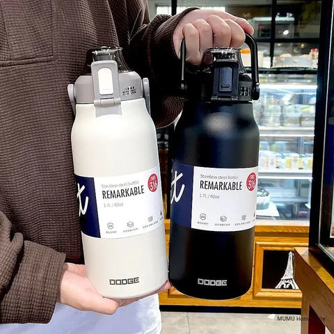 Garrafa Térmica de Aço Inoxidável DODGE 1300/1700ML