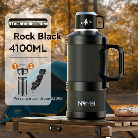 Garrafa Térmica Grande de Aço Inoxidável 2L, 4L, 5L, 6L