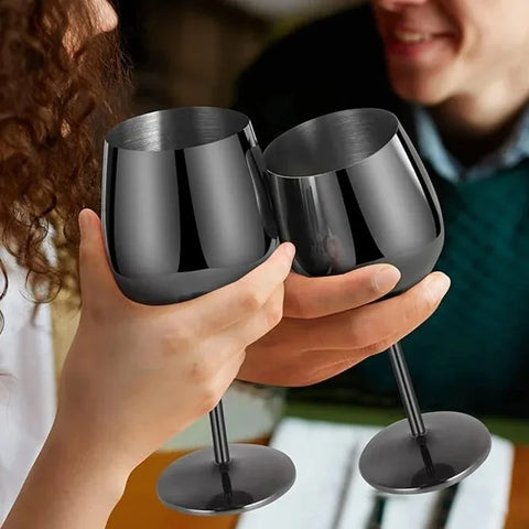 Cálice de Vinho de Aço Inoxidável 500ml