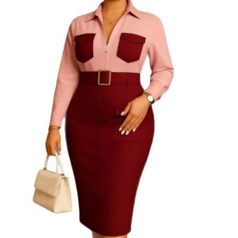 Vestido Social Midi Feminino