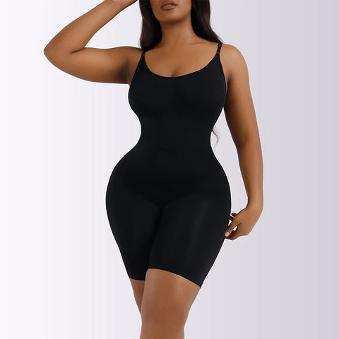 Body Macaquinho Cinta Modeladora Bermuda Modela Bumbum