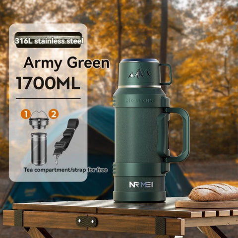 Garrafa Térmica Grande de Aço Inoxidável 2L, 4L, 5L, 6L