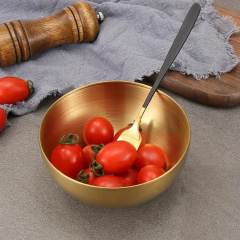 Tigela de Salada em Aço Inoxidável