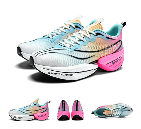 Tênis Esportivos para Corrida com Amortecimento a Ar e Placa de Carbono