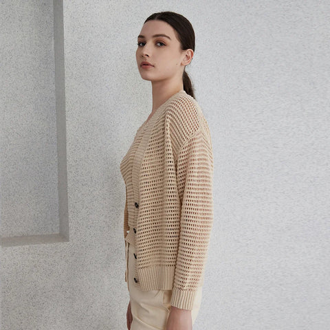 Cardigan Feminino em Linho