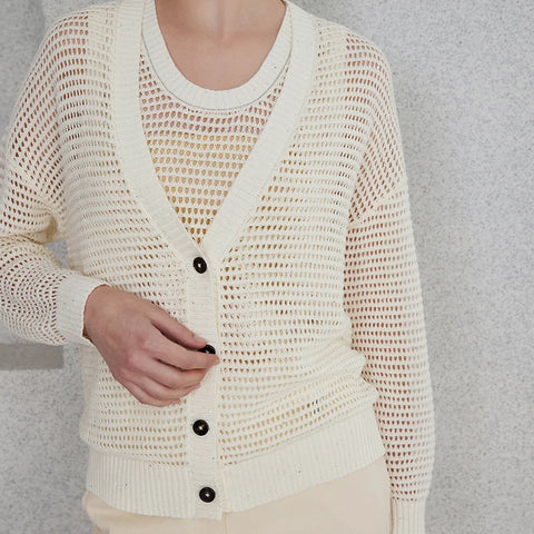 Cardigan Feminino em Linho