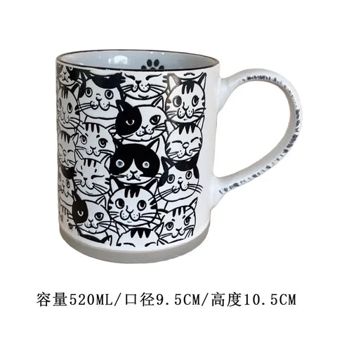Caneca de Cerâmica Criativa Pets
