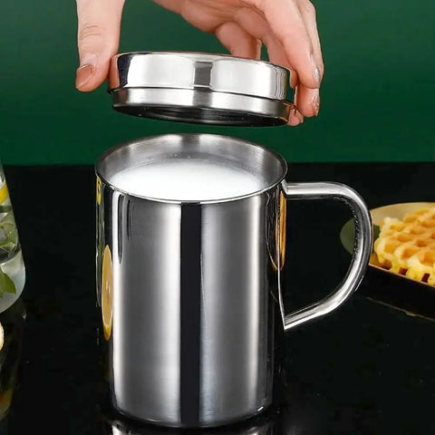 Caneca de Café em Aço Inoxidável de 1 peça, 200/300/400ml
