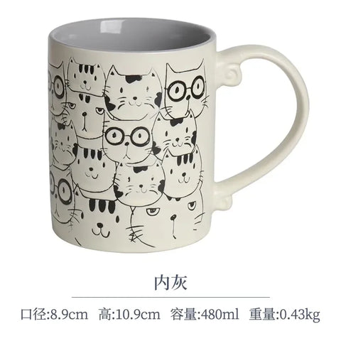 Caneca de Cerâmica Criativa Pets