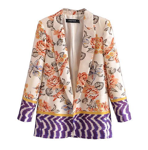 Conjunto Feminino Blazer e Calça Floral