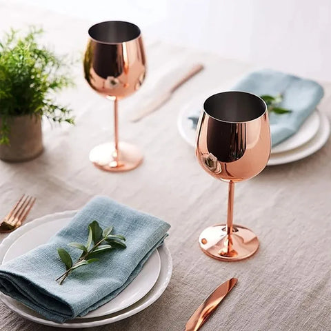 Cálice de Vinho de Aço Inoxidável 500ml