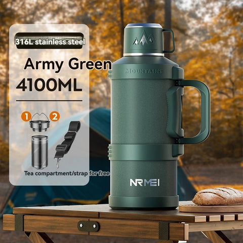 Garrafa Térmica Grande de Aço Inoxidável 2L, 4L, 5L, 6L