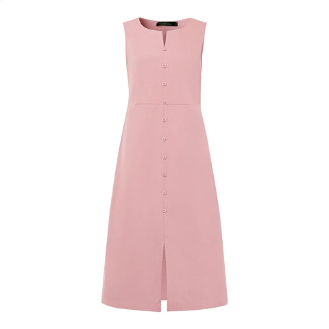 Vestido Midi em Linho Casual