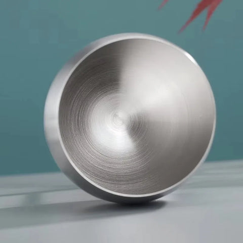 Taça de Vinho de Aço Inoxidável Polido 350ml