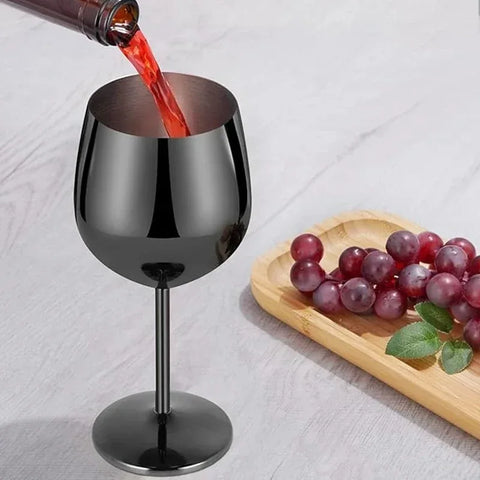 Cálice de Vinho de Aço Inoxidável 500ml