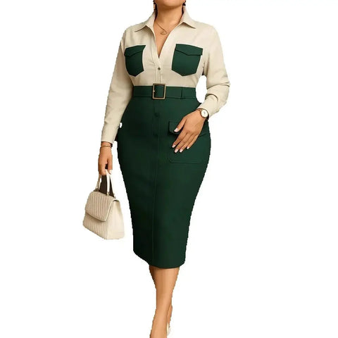 Vestido Social Midi Feminino