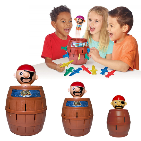Jogo Pula Pirata 3 Tamanhos Art Brinks Barril Pirata Jogo Divertido Brinquedo de Mesa Familia