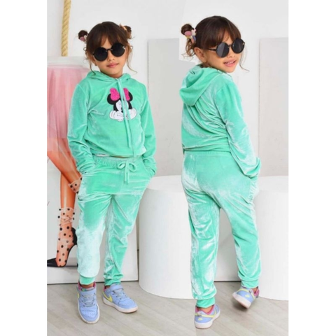 conjunto infantil veludo