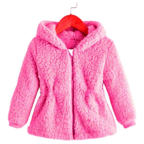 Blusa de frio Menina Infantil Pelinho com Capuz feminina TOUCA Tedy Casaco Teddy Ted JAQUETA INFANTIL