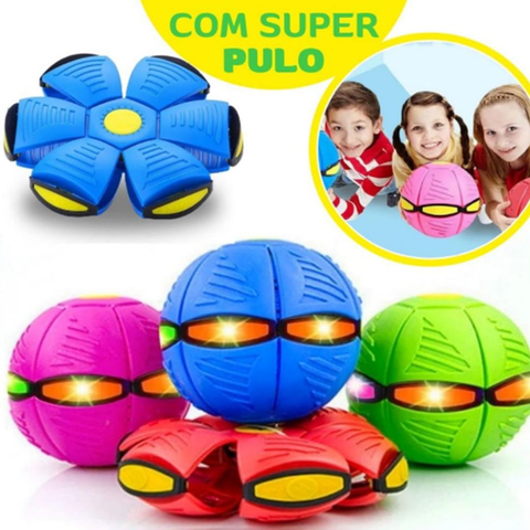 BOLA MÁGICA VOADORA ORIGINAL COM LED BOLA MALUCA VIRA DISCO VOADOR