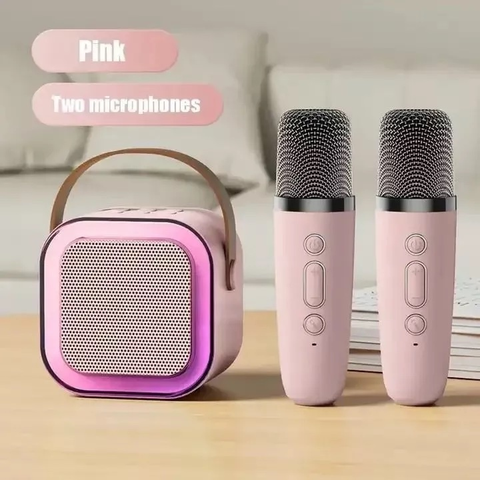 Karaoke infantil com Caixa de Som e Microfone