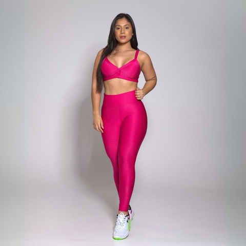 Conjunto Academia Treino Top e Calça Legging Feminino Fitness