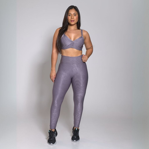 Conjunto Academia Treino Top e Calça Legging Feminino Fitness