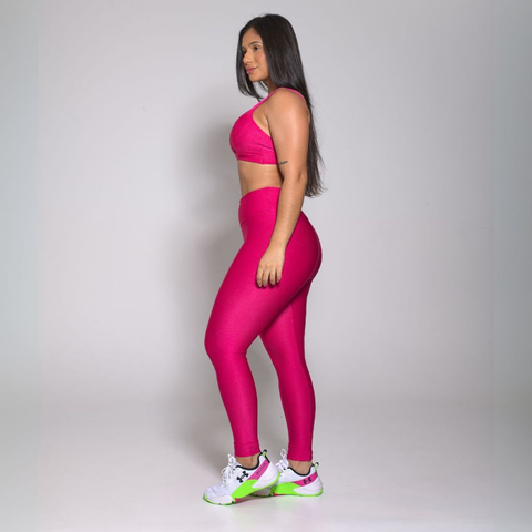 Conjunto Academia Treino Top e Calça Legging Feminino Fitness Luxo