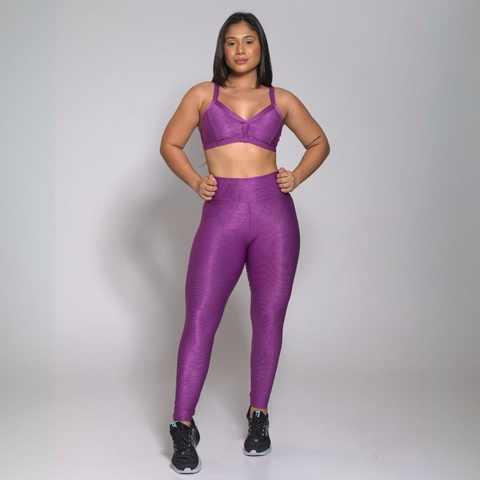 Conjunto Academia Treino Top e Calça Legging Feminino Fitness