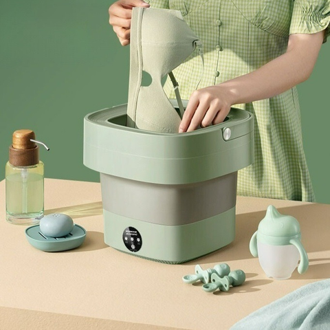 Mini Máquina de Lavar Roupa 11L, Dobrável 