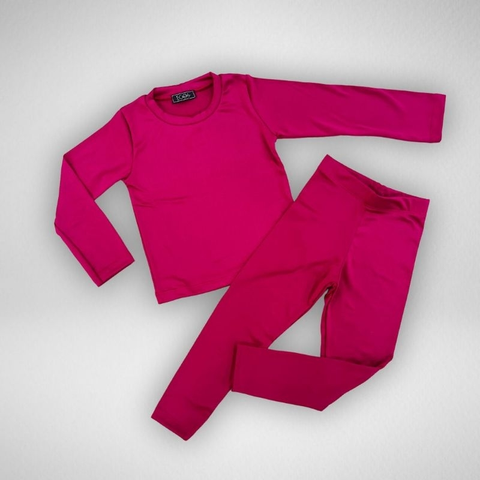 Conjunto Térmico Pelúciado Infantil Juvenil Menina e menino - Tamanhos 04 ao 14