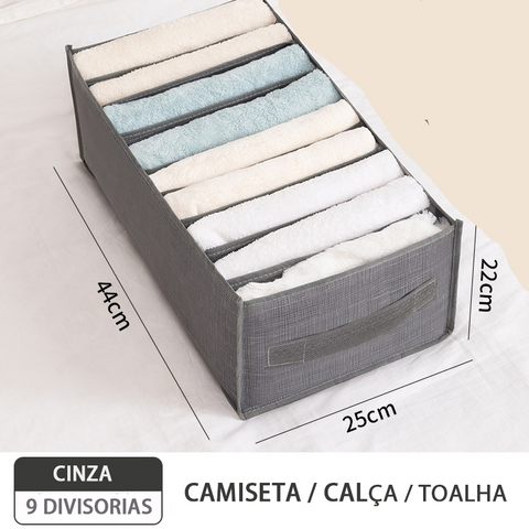 Organizador De Roupas Kit com 3 Bolsas
