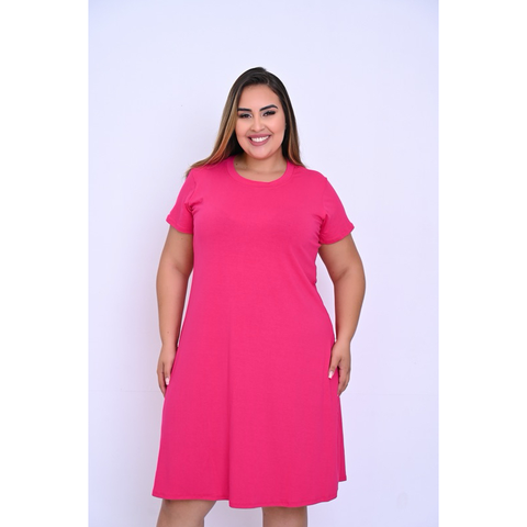 Vestido Plus Size Soltinho