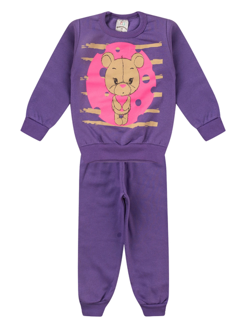 Moletom Infantil Menina 1 ao 14 Conjunto Feminino kit 6 Peças