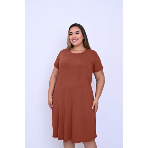 Vestido Plus Size Soltinho